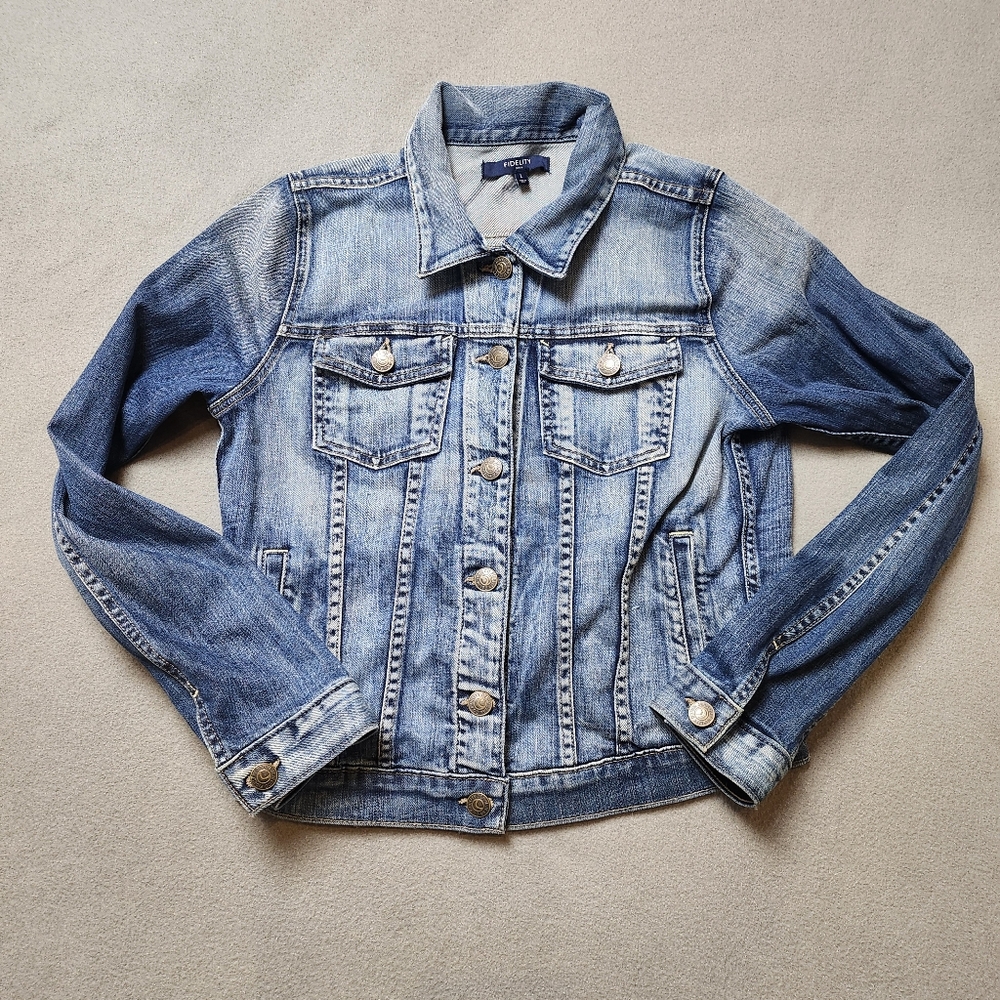 FIDELITY denim Ryder jacket exile vintage large jean jacket L